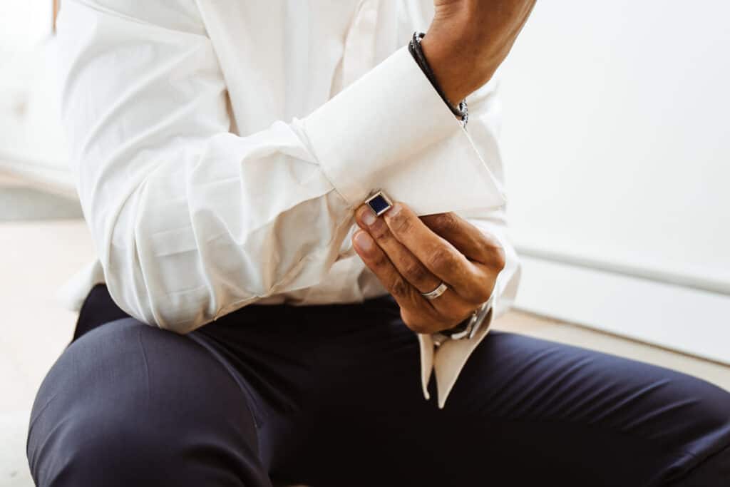 Herrenmode Hemd Manschettenknöpfe