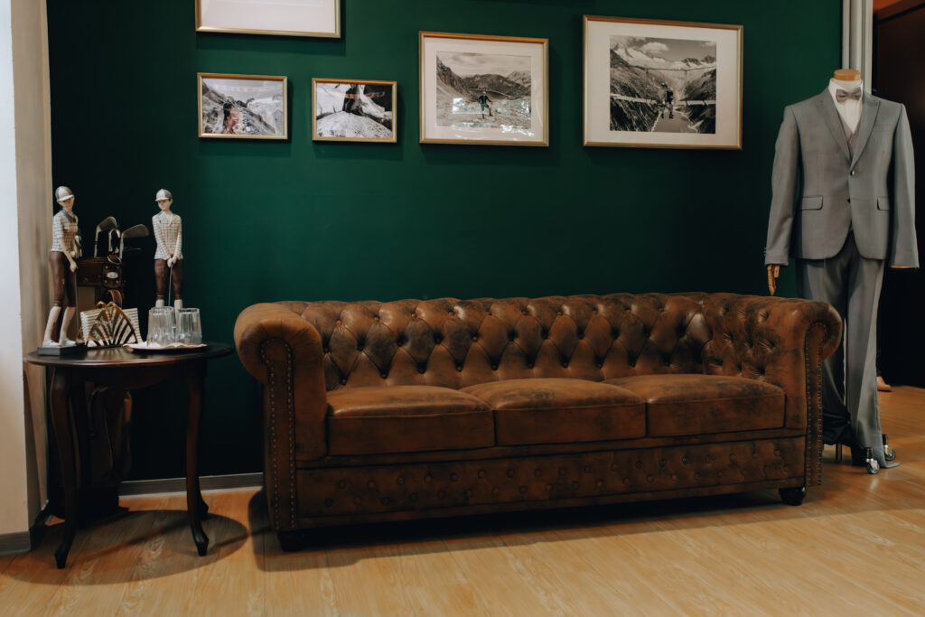 Bräutigambereich Herrensalon Sofa